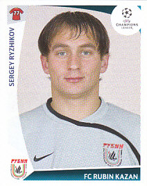 Sergei Ryzhikov Rubin Kazan samolepka UEFA Champions League 2009/10 #397